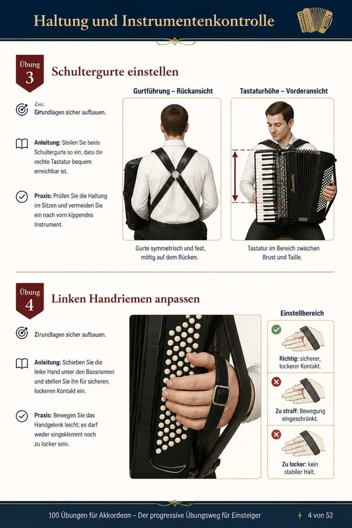 Illustrierte Akkordeonübung für Anfänger – Seite 4
