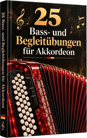 25 Bass- und Begleitübungen für Akkordeon
